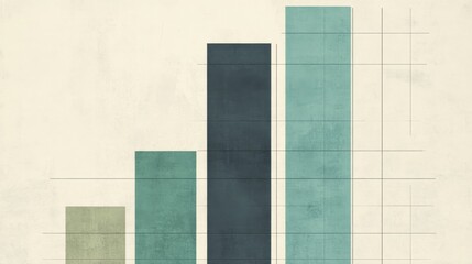 Poster - Abstract Bar Graph with Colorful Segments