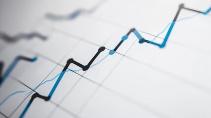 Aufkleber - Abstract Graphs and Data Visualization Elements