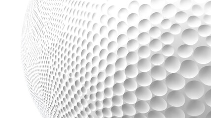 Poster - Abstract texture of white spherical patterns in a minimalist design environment