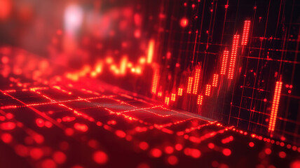 Poster - Analyzing financial downturns illustrated by crisis graphs showing stock price decreases