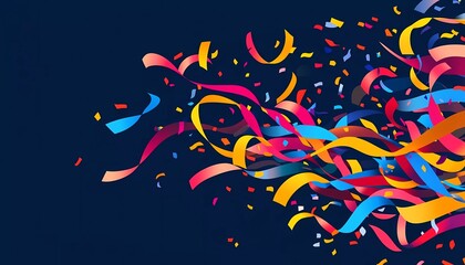 Poster - Happy New Year banner with text 