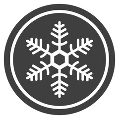 Wall Mural - Snowflake flat icon vector design isolated on white background.