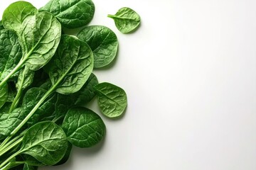 Fresh 3D Stylized Spinach Greens Illustration