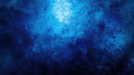 Aufkleber - Bright light and glow on a vibrant gradient abstract background with a rough texture featuring a serene blue color palette and ample empty space