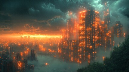 Poster - Cloud computing relies on network connections and binary code.