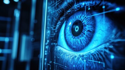 Poster - The security scanner showcases an intricate design, utilizing modern technology to enhance safety and monitor access. This ensures rigorous identification procedures are in place