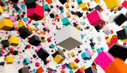 Sticker - Colorful Cubes.