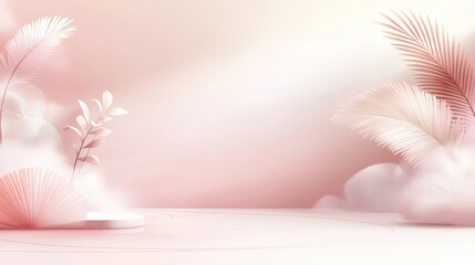 Poster - A delicate light pink background with subtle textures, ideal for feminine designs, branding, and social media graphics.