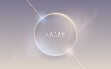 Poster - abstract circle soft light lines background