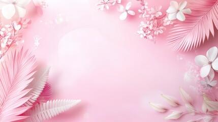 Poster - A tranquil pastel pink background featuring soft transitions and patterns, perfect for wellness themes, relaxation branding, and soothing visuals.