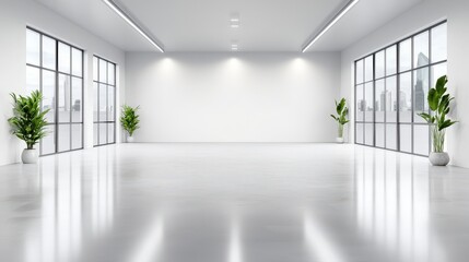 Poster - A clean grey industrial background with a polished concrete finish, ideal for product photography, tech presentations, and upscale marketing.