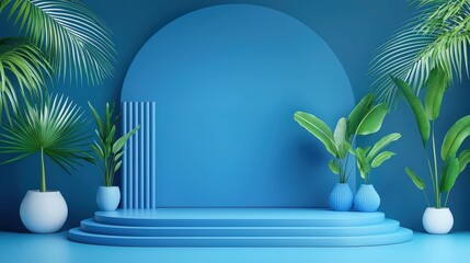 Poster - A vibrant royal blue background that makes a statement, suitable for creating eye-catching advertisements, promotional graphics, and event materials.