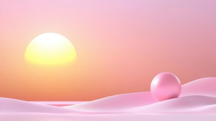 Poster - A vibrant pink gradient background that captures the essence of a sunset, adding warmth and depth to any visual project.
