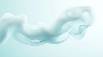 Wall Mural - a blue and white swirl of smoke