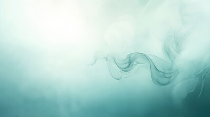 Wall Mural - a blue background with a white line that looks like smoke