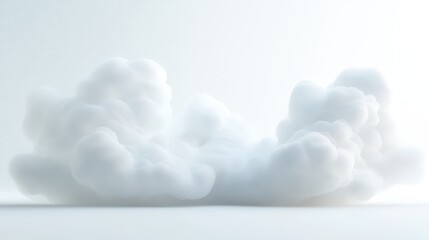 Wall Mural - a white cloud with a few white clouds in the background