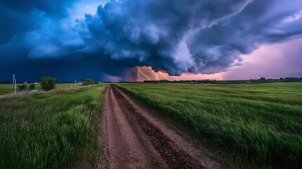 Poster - Stormy Sky with Dramatic Cloud Formation