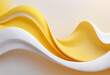 © Giuseppe Cammino - Abstract white and yellow smooth flowing waves on gradient background