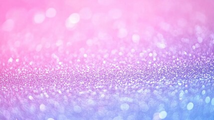 Wall Mural - sparkling pink, blue glitter background with shimmering bokeh effect.
