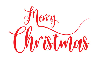 Fototapete - Merry Christmas. Flourishing and ornamental calligraphy. Handwritten lettering. Vector holiday illustration element. Merry Christmas script calligraphy.