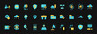 © ahmadfaiz - Icon Flat Information Technology icon set. Included cloud computing, IT manager, big data, internet, network security, spyware, cloud computing, binary code and more. Fill colors style
