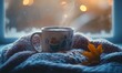 © Tanya - cozy winter composition with a cup and sweater