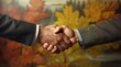 © Lilit - businessman handshake on a blurred background, close up of hands of businessmans