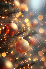Poster - Aesthetic sparkler in focus, with delicate spark trails against a blurred, festive background, evoking New Year joy,
