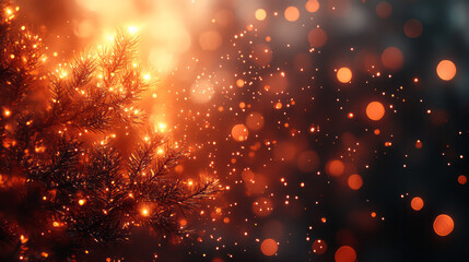 Poster - Multiple sparklers creating a mesmerizing light display, with subtle bokeh effects to enhance the New Year celebration mood,