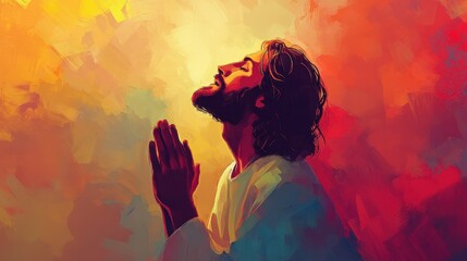 god religious spiritual illustration gospel grace blessed background faith art prayer christianity d