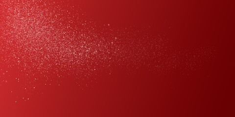 Wall Mural - abstract christmas light background with red glitter and bokeh