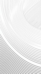 Poster - Abstract pattern of concentric lines creating a sense of depth and motion.