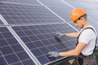 © anatoliycherkas - Engineer Inspecting Solar Panels on a Sunny Day