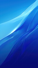 Poster - Abstract blue waves create a smooth, flowing background, evoking tranquility and depth.