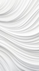Poster - Abstract white waves create a serene and modern background, perfect for minimalistic design.
