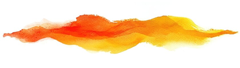 Wall Mural - colorful watercolor wave on white isolate background.