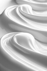 Poster - Smooth, glossy white texture with elegant curves, perfect for backgrounds or designs requiring a modern, minimalist aesthetic.