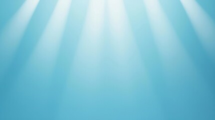 Poster - A serene blue background with soft light rays creating a peaceful and calming atmosphere, perfect for various creative projects and designs.
