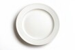 © tonstock - A minimalistic white plate on a clean background, perfect for showcasing food or table settings in a modern dining environment.