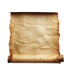 Wall Mural - frayed old parchment on a blank surface