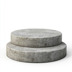 stone podium for product display isolated on white background --v 6.1 Job ID: 01abe2e6-d6c6-46f2-9ac5-996d35ef2411