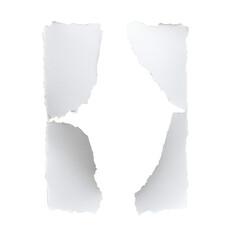 Wall Mural - torn paper shows blank space behind