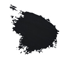 Wall Mural - black paint stroke created on a white background
