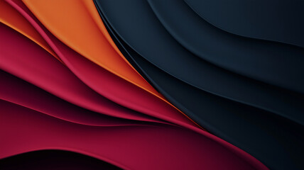 Fototapete - Smooth abstract background with flowing lines and vibrant colors