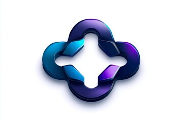Aufkleber - A clean icon of interconnected nodes, representing a global network and the future of business connectivity