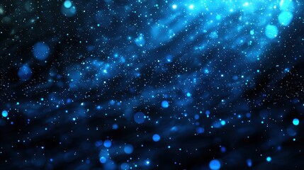 a blue sky with a lot of stars and a bright light
