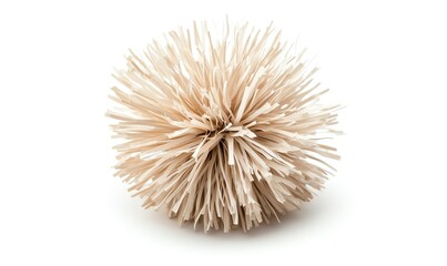 Poster - A unique, spherical arrangement of wooden sticks, showcasing an interesting texture, perfect for creative projects, home decor, or artistic inspiration.