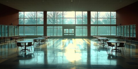 Aufkleber - An experienced educator sitting with a student one-on-one at a library table, reviewing notes together as sunlight streams through the windows, creating a personal learni