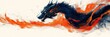 © Georgii - Dynamic abstract dragon artwork with vibrant colors and swirling patterns