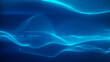 © Dezer - Abstract tech wave, digital blue background of glowing particles